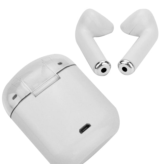 Clear Top Dual Chamber Wireless Bluetooth Earphones With Charging Box by VistaShops