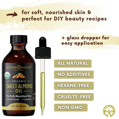 Sweet Almond Oil by Mother Nature Organics