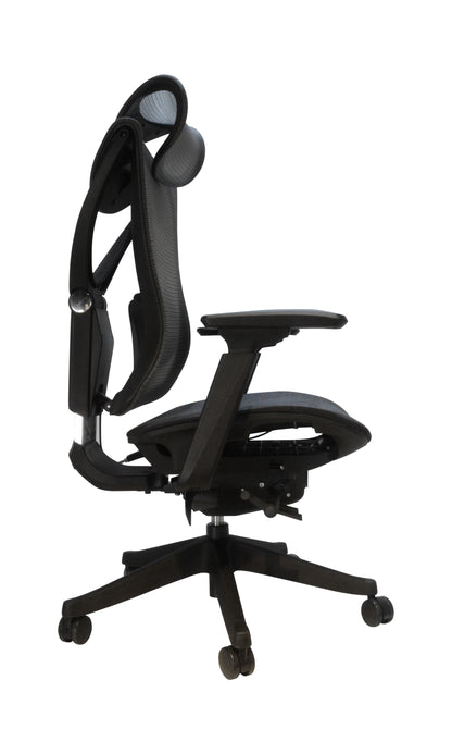 Big and Tall Office Chair  with Adjustable lumbar and slide seats , Headrest and 4d armrest , tilt function max degree is 115 °, 300LBS, Black