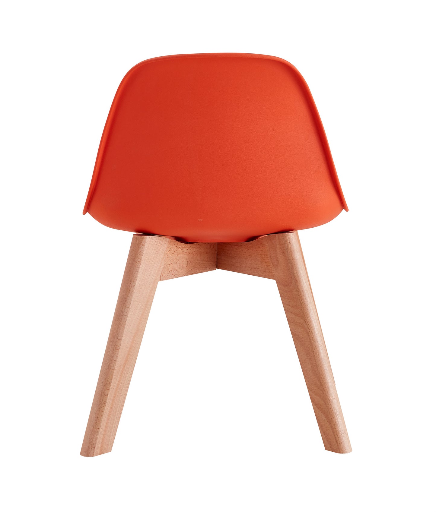 BB chair ,wood leg; pp back with cushion, ORANGE, 2 pcs per set