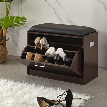 Living room furniture shoe cabinet storage cabinet shoe box with PU stool