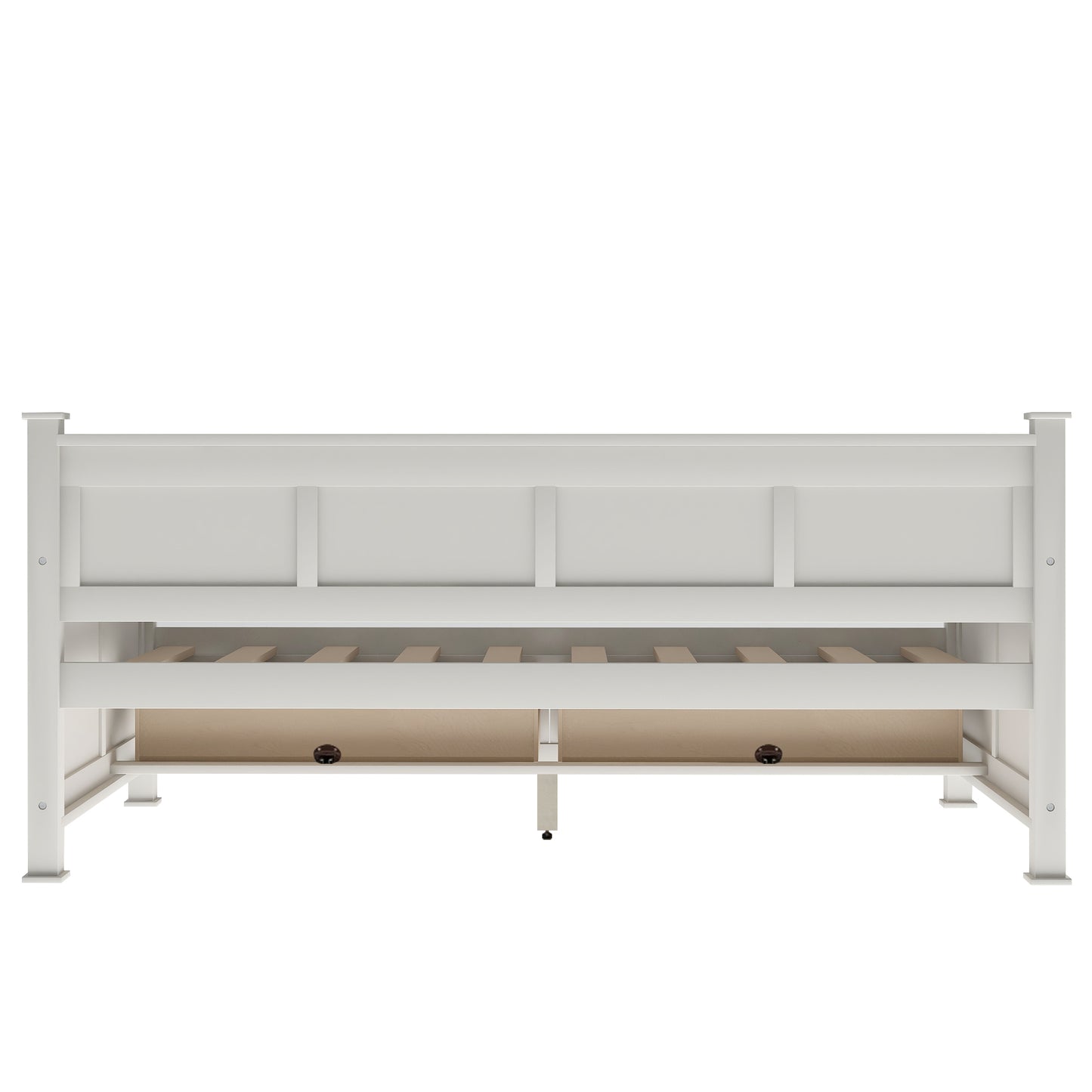 Twin  Size Wooden Modern and Rustic Casual Style Daybed, Cream White(New)