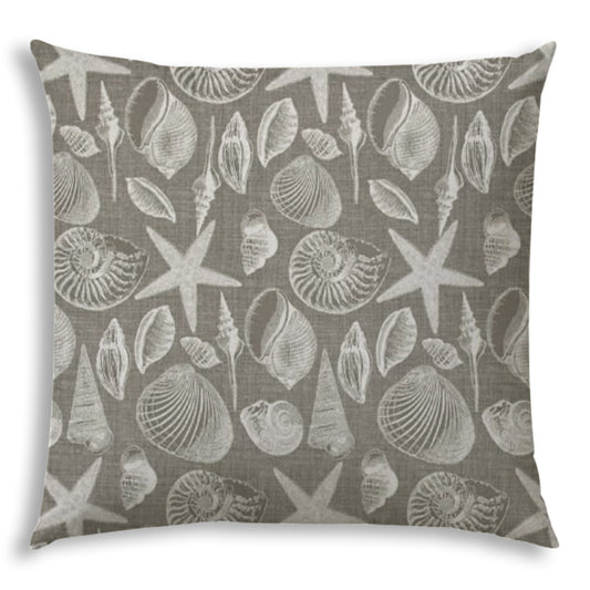 MARCO ISLAND Taupe Indoor/Outdoor Pillow - Sewn Closure