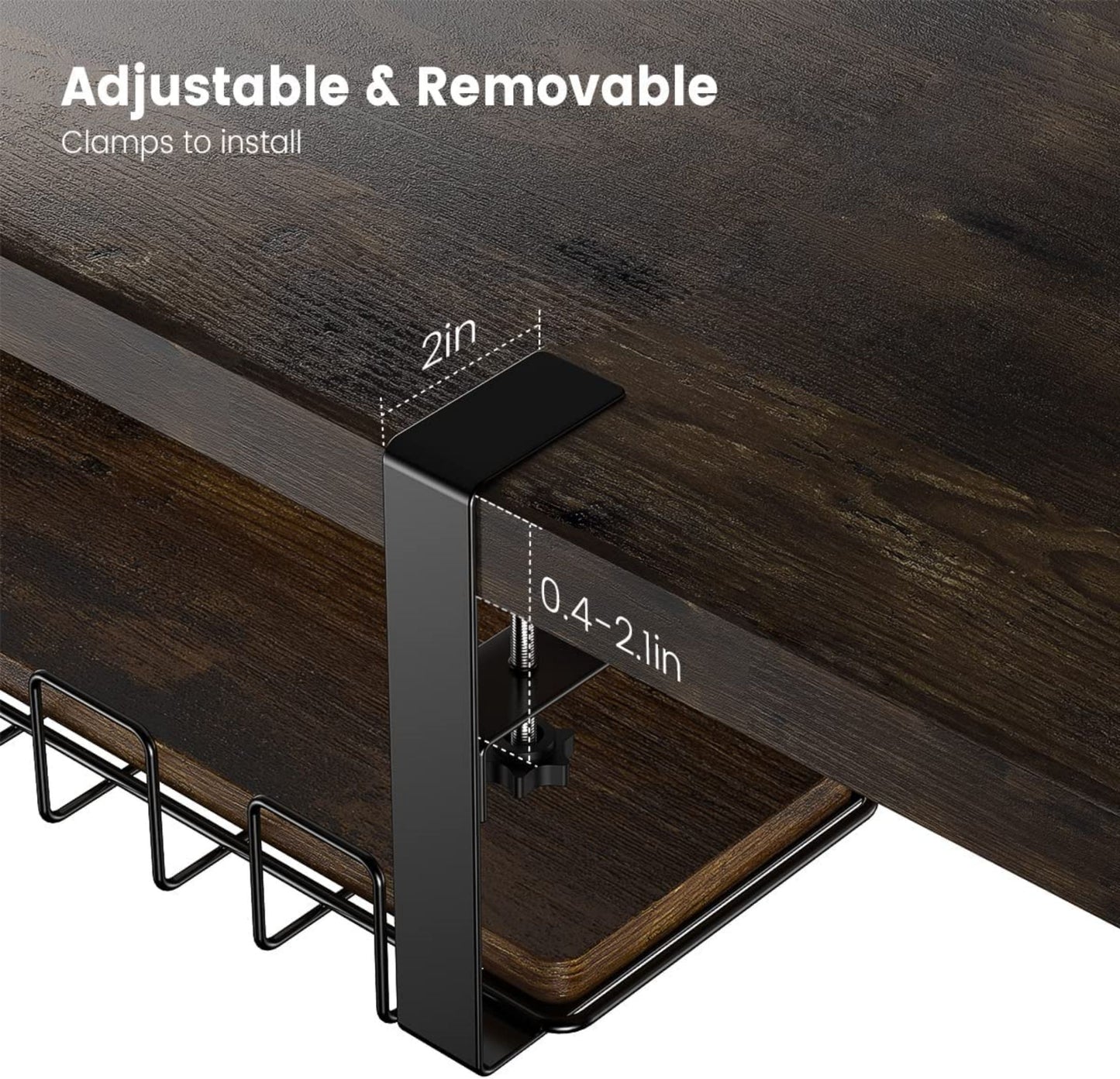 Under Desk Wire Storage Rack Under Desk Cable Organizer Wire Cable Tray