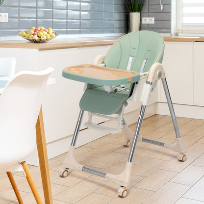 Multipurpose Adjustable Highchair for Baby Toddler Dinning Table with Feeding Tray and 3-Point Safety Buckle