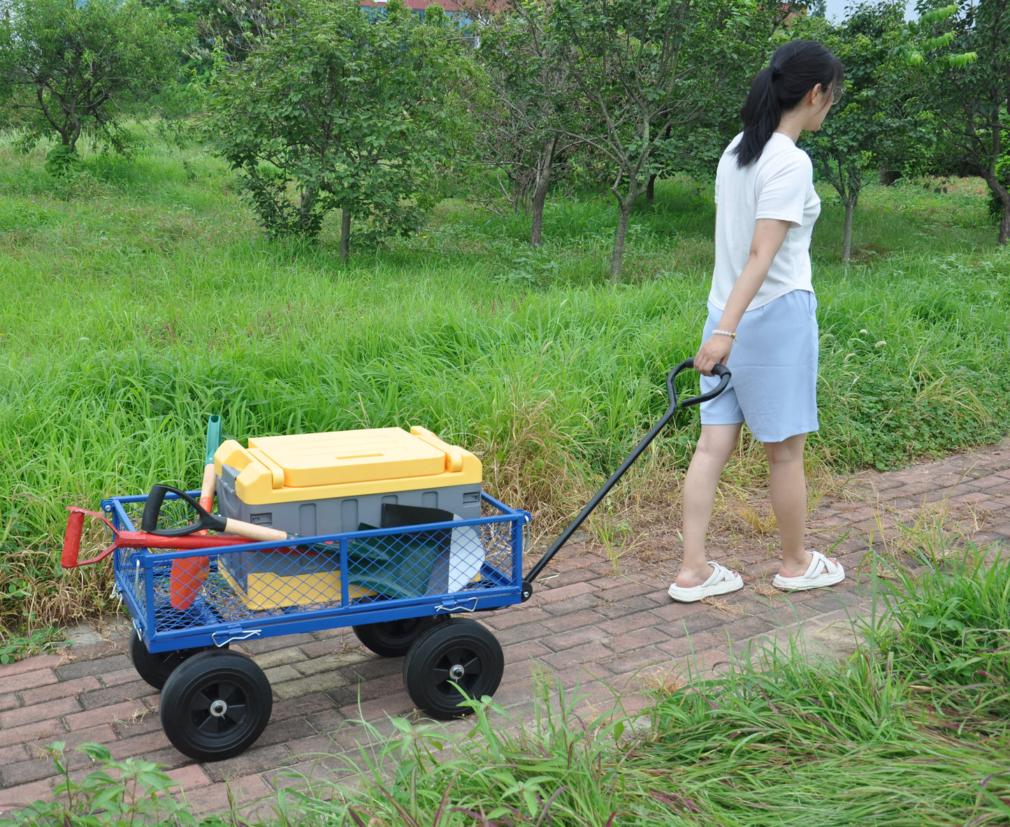 Tools cart Wagon Cart Garden cart trucks make it easier to transport firewood