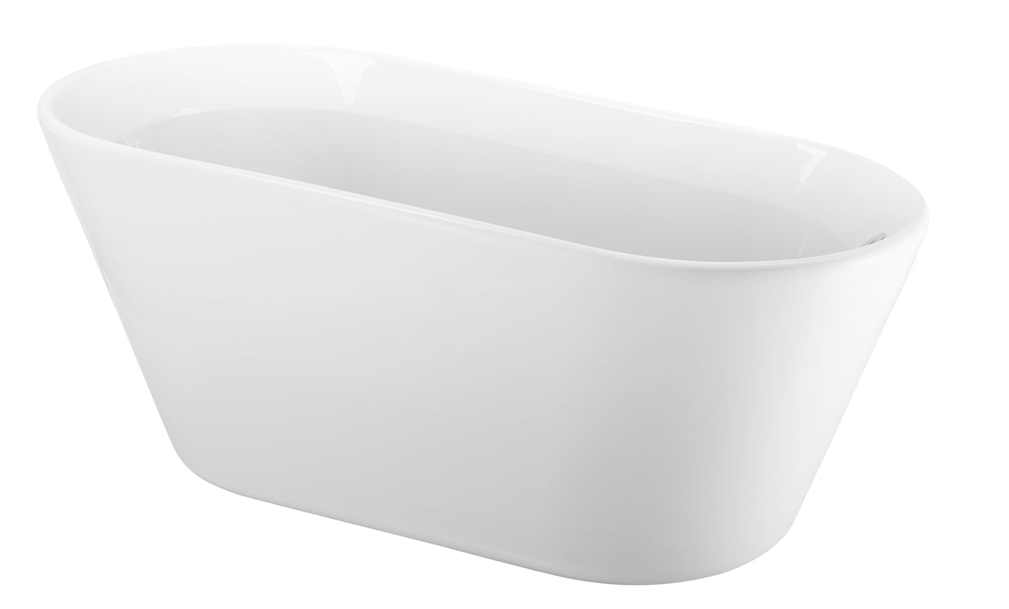 69" 100% Acrylic Freestanding Bathtub，Contemporary Soaking Tub，white Bathtub