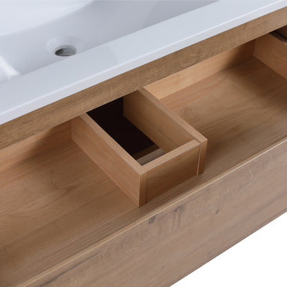 Bathroom Vanity with 2/3 Soft Close drawers and Ceramic Sink, 36x18