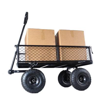 Wagon Cart Garden cart trucks make it easier to transport firewood TC1840BKG