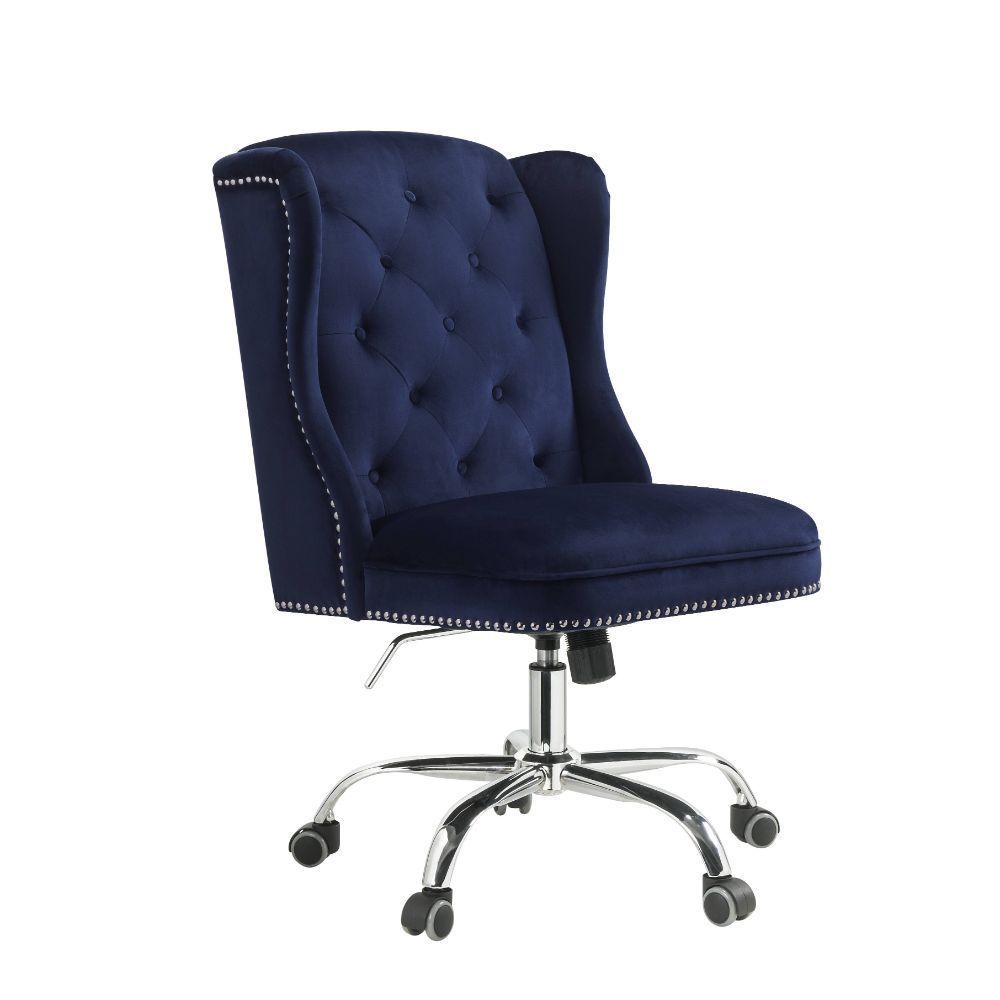 ACME Jamesia Office Chair, Midnight Blue Velvet 92665