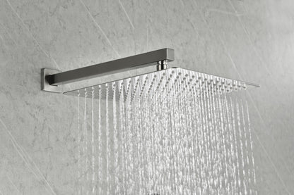 10 inch Shower Head Bathroom Luxury Rain Mixer Shower Complete Combo Set Wall Mounted