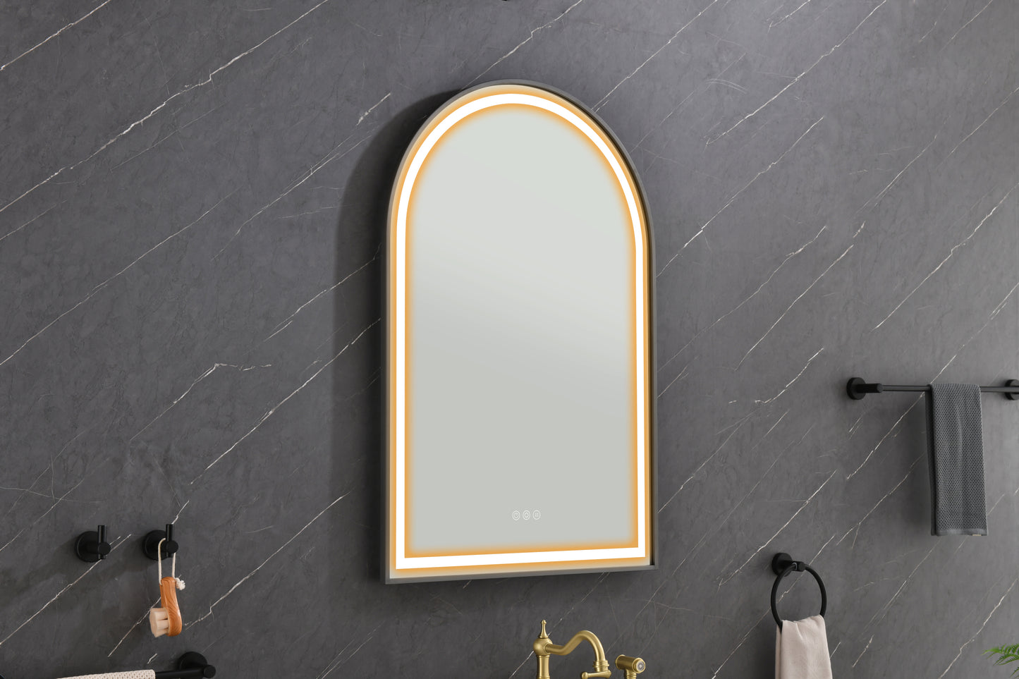 39in. W x 26in. H Oversized Rectangular Black Framed LED Mirror Anti-Fog Dimmable Wall Mount Bathroom Vanity Mirror \\\\\\\\\\\\\\\\\\\\\\\\\\\\\\\\n\\\\\\\\\\\\\\\\\\\\\\\\\\\\\\\\nHD Wall Mirror Kit