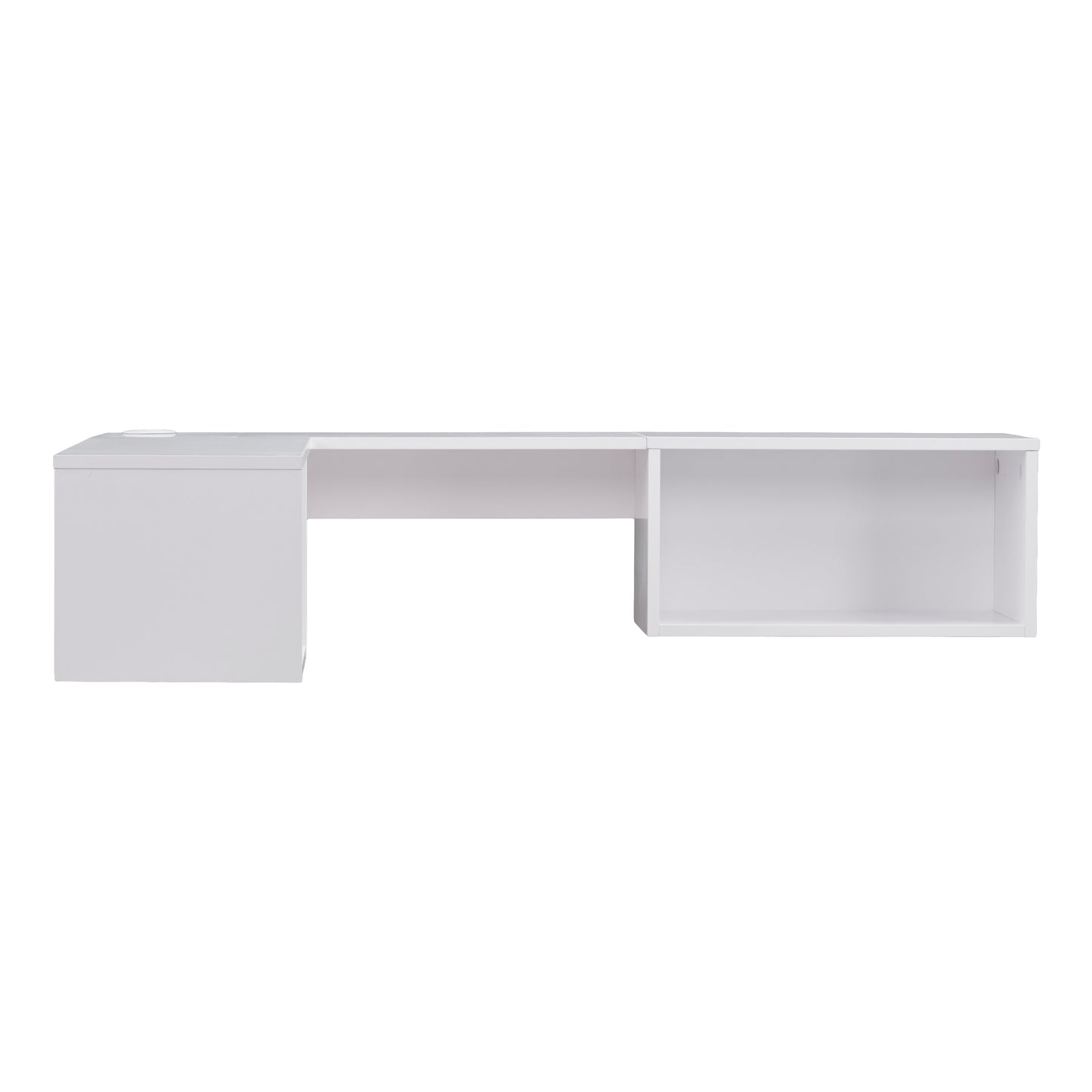 Fynn Wall Mount Corner Desk - White