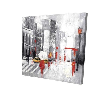 Abstract cloudy city street - 08x08 Print on canvas