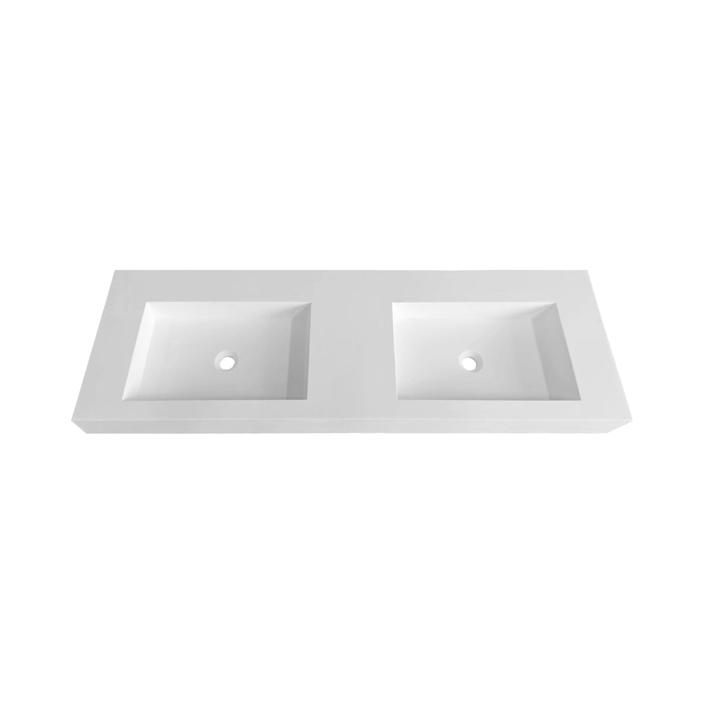60inch Solid surface double basin including mounting fittings