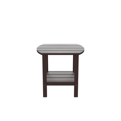 HDPE side table,adirondack table,porch table, patio table for outdoor and pool Brown