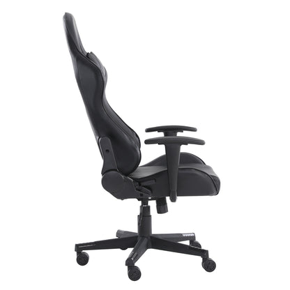 Gaming chair, computer chair with lumbar support, adjustable height gaming chair, office chair with headrest and 360 ° rotation, suitable for office or gaming.