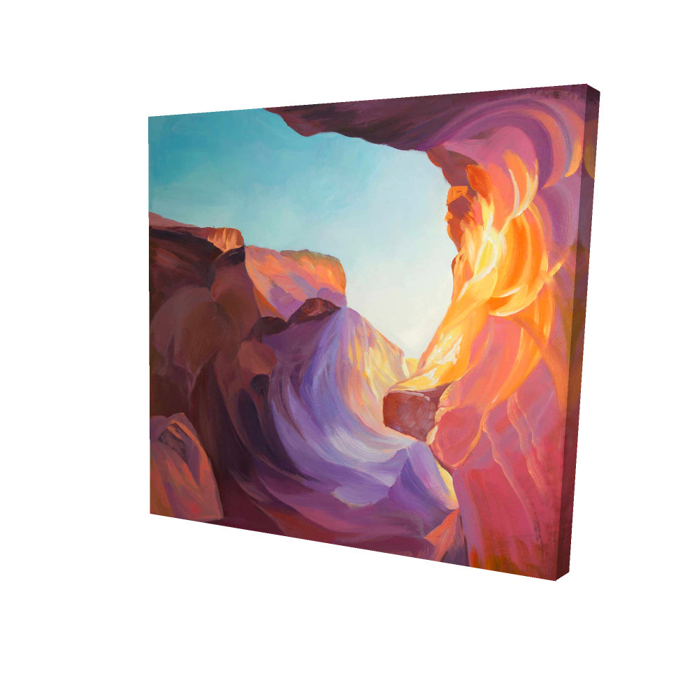 Antelope canyon - 12x12 Print on canvas