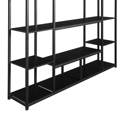 [VIDEO] Bookcase and Bookshelf, Home Office 5 Tier Bookshelf, Open Freestanding Storage Shelf with Metal Frame, Black