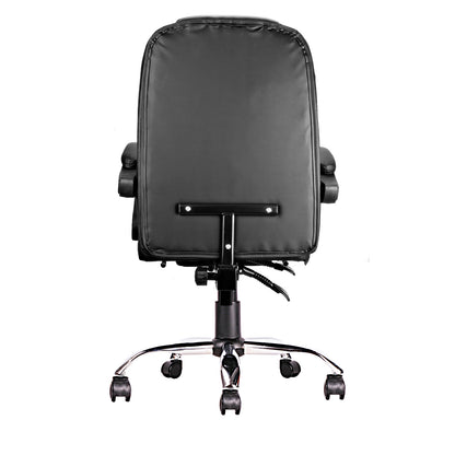 High-back office chair, adjustable ergonomic office chair, computer desk chair with lumbar support and foot cushion, suitable for home office use.