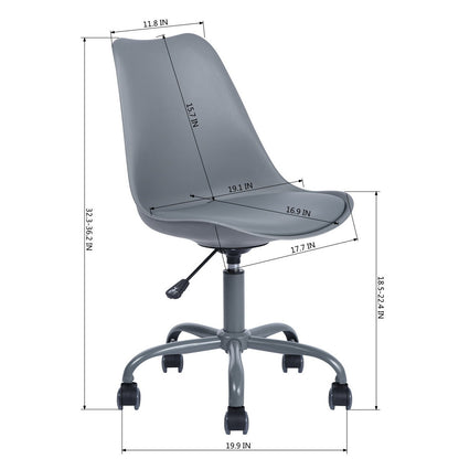 Modern PP Office Task Chair, grey