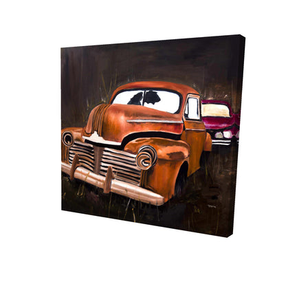 Old car crash - 08x08 Print on canvas