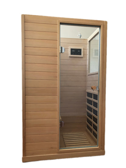 Mini Right Side  Hemlock Sauna Room