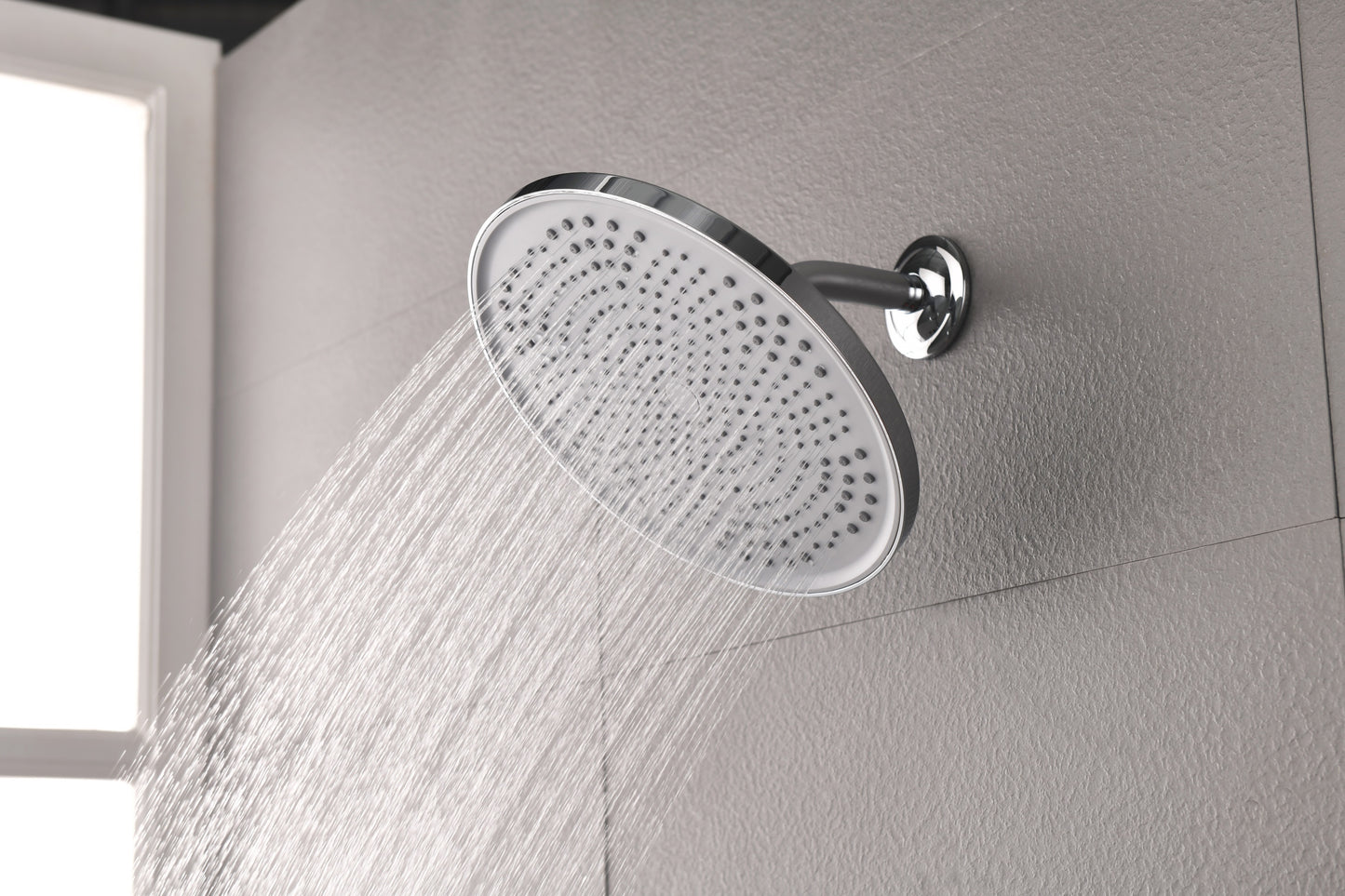 Shower Head - High Pressure Rain - Luxury Modern Look - No Hassle Tool-less 1-Min