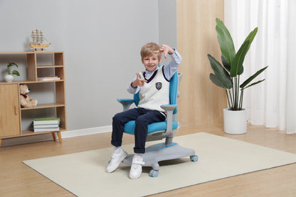 Ergonomic Height Adjustable Kids Chair Model C07/Blue