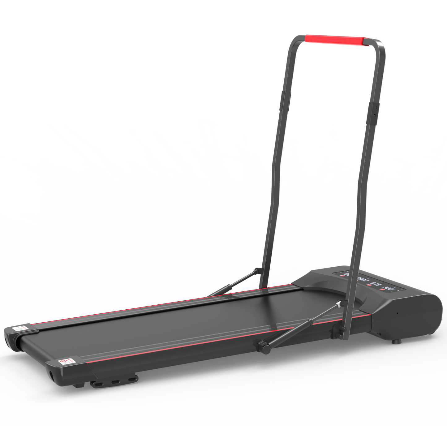 Under Desk Walking Pad Treadmill Foldable with Handlebar Remote Controll