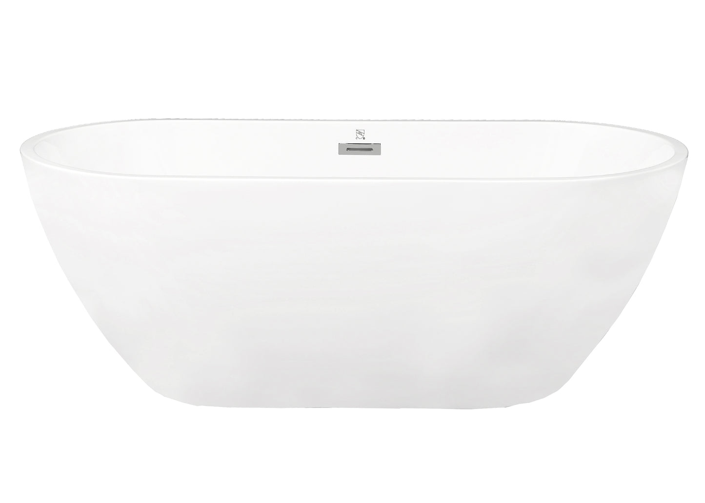 Acrylic Alcove Freestanding Soaking Bathtub