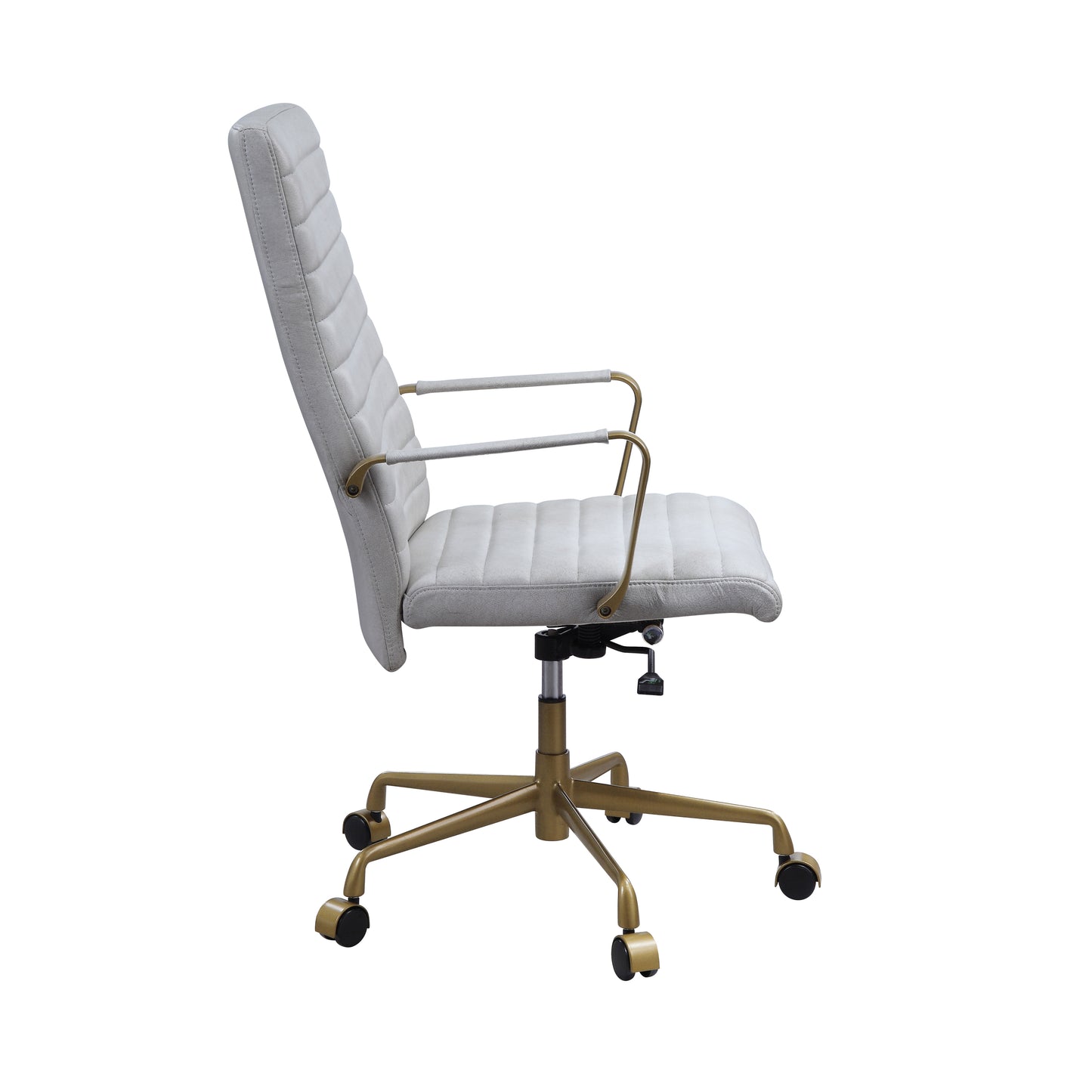 ACME Duralo Office Chair in Vintage White Top Grain Leather 93168