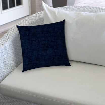 WEAVE Navy Indoor/Outdoor Pillow - Sewn Closure