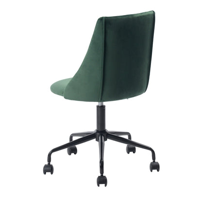 Velvet Upholstered Task Chair/ Home Office Chair - Green