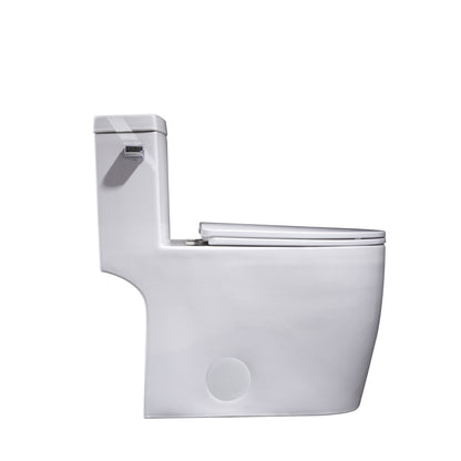 1.28 GPM (Water Efficient) One-Piece ADA Elongated Toilet, Soft Close Seat Included (cUPC Approved) - 28.7"x16.5"x28.7"