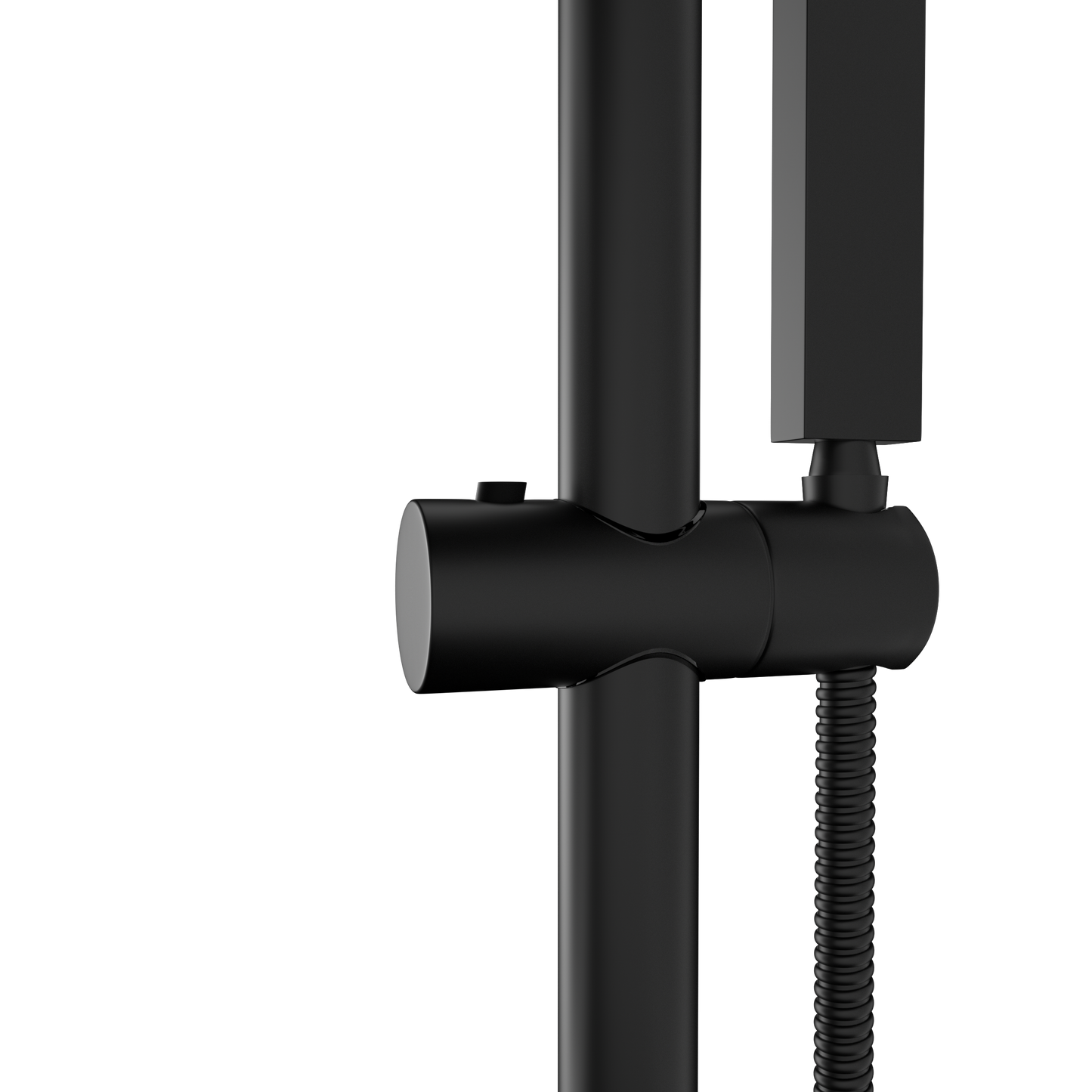 10" Rain Shower Head Systems ,with 26.18 inch Adjustable Angle Slide Bar,Matte Black,Wall Mounted shower