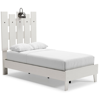 Ashley Vaibryn White Casual Twin Panel Platform Bed EB1428B2