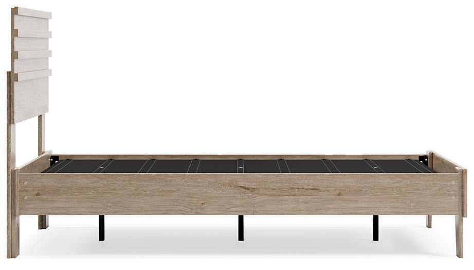 Ashley Oliah Natural Contemporary Twin Panel Platform Bed EB2270B5