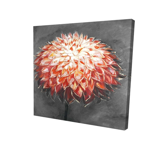 Abstract dahlia flower - 16x16 Print on canvas