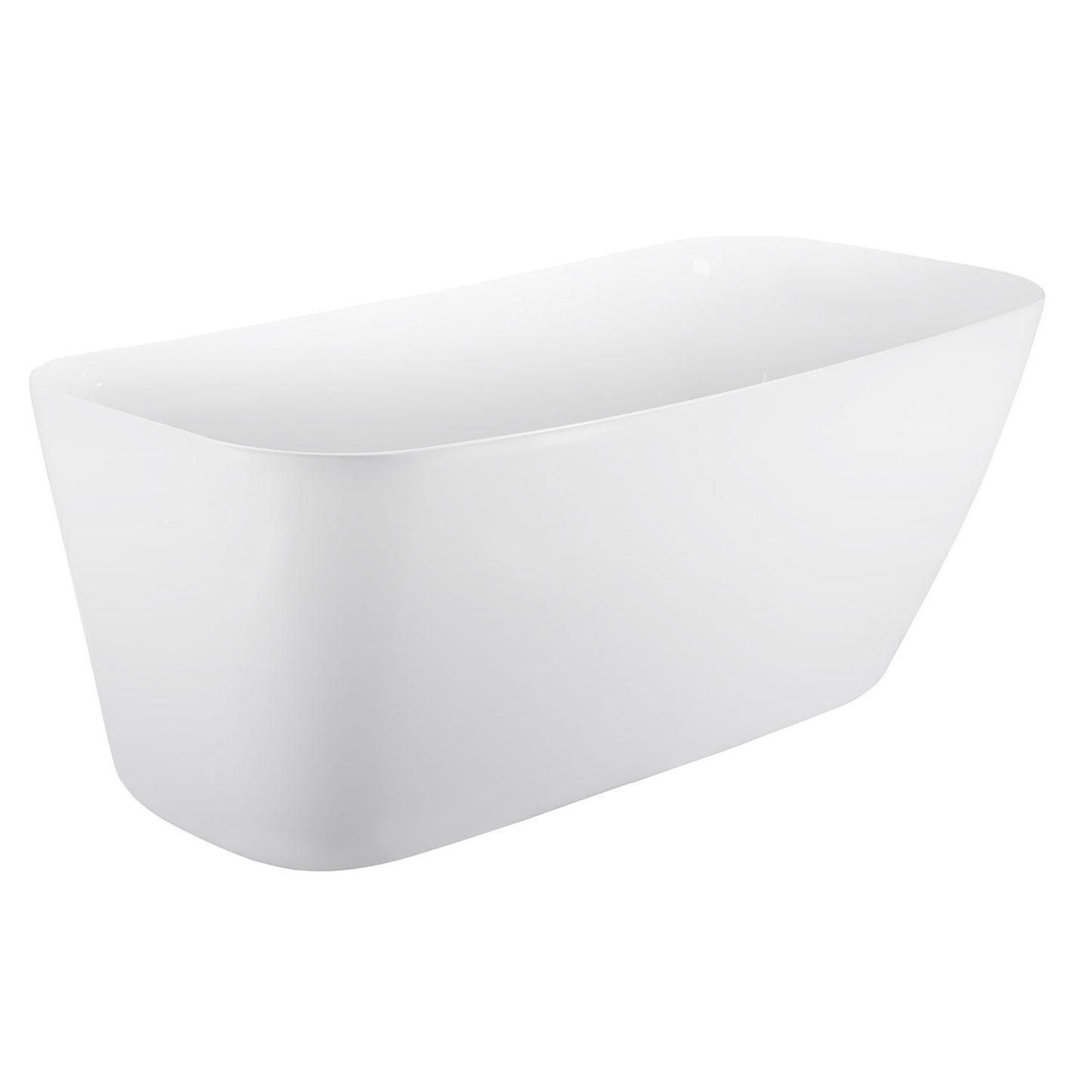 66" 100% Acrylic Freestanding Bathtub，Contemporary Soaking Tub，white Bathtub