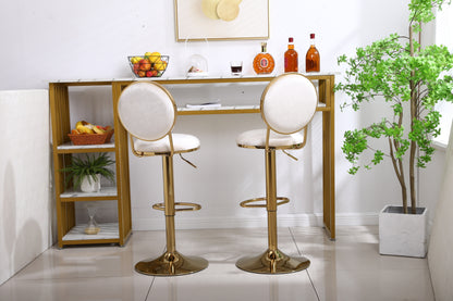 Bar Stools with Back and Footrest Counter Height Dining Chairs  2pcs/ctn