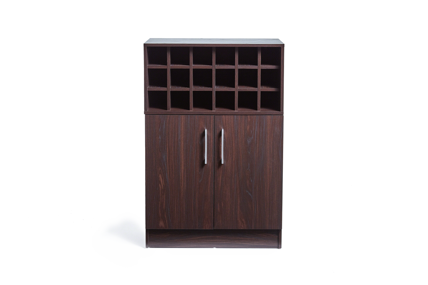 Ridgecrest Mid Century Modern Wine Rack Bar Cabinet