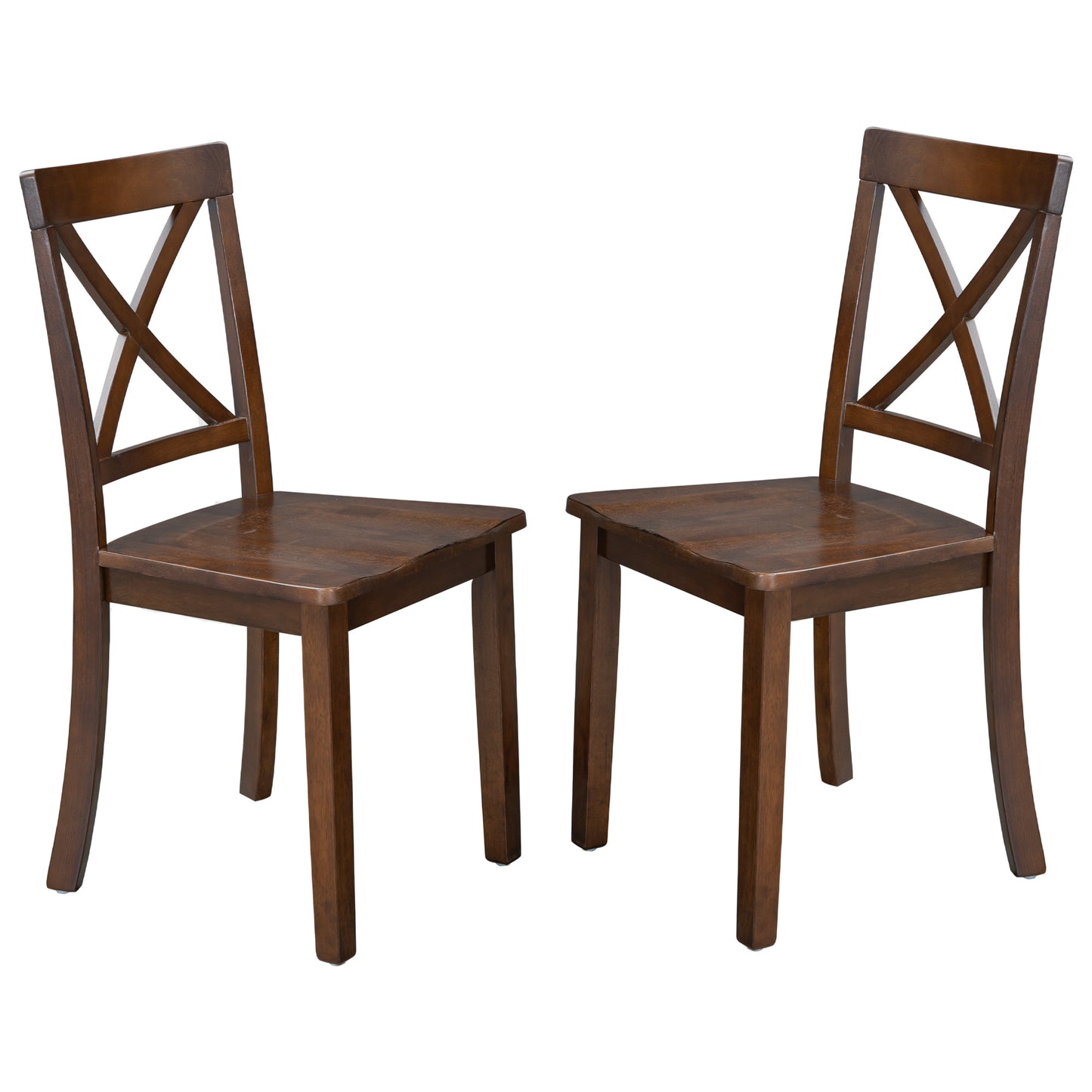 Orisfur. 5 Pieces Dining Table and Chairs Set for 4 Persons, Kitchen Room Solid Wood Table with 4 Chairs