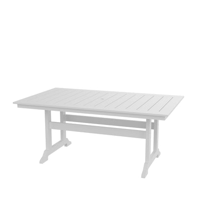 HDPE Dining Table, White