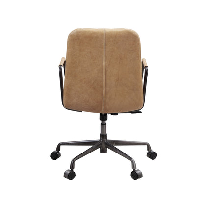 ACME Eclarn Office Chair in Rum Top Grain Leather 93174