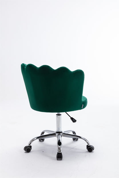 COOLMORE   Swivel Shell Chair for Living Room/Bed Room, Modern Leisure office Chair  Green