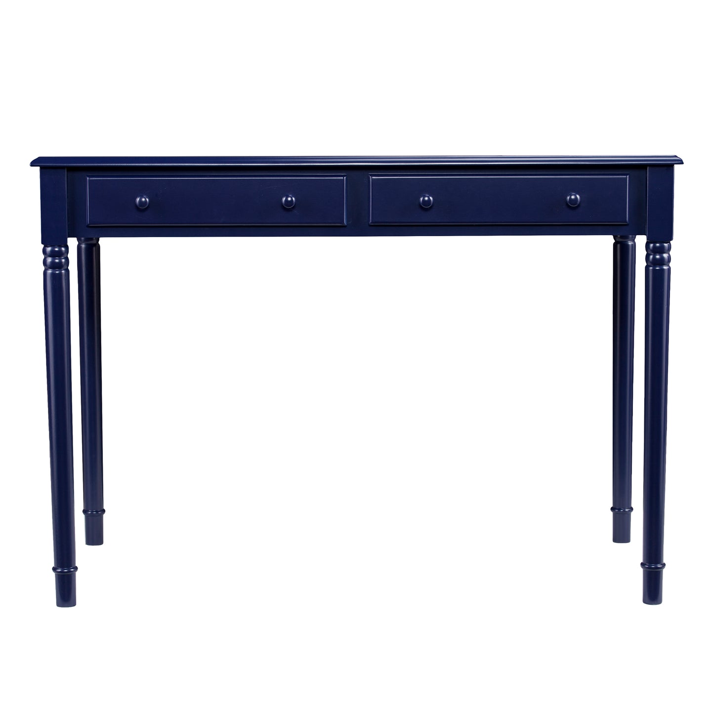 Janice Farmhouse 2-Drawer Writing Desk - Navy