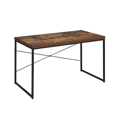 ACME Bob Desk in Weathered Oak & Black 92396