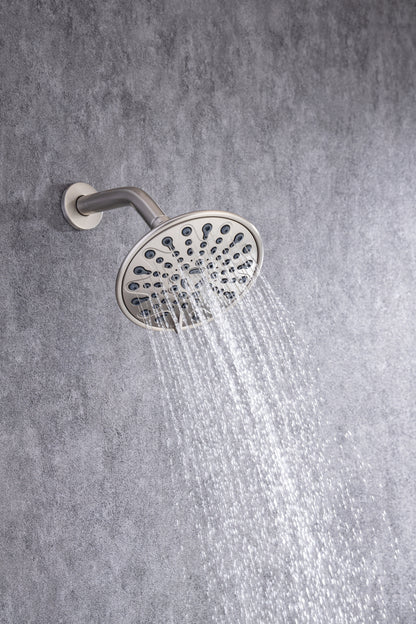 6 In. 6-Spray Balancing Shower Head Shower Faucet