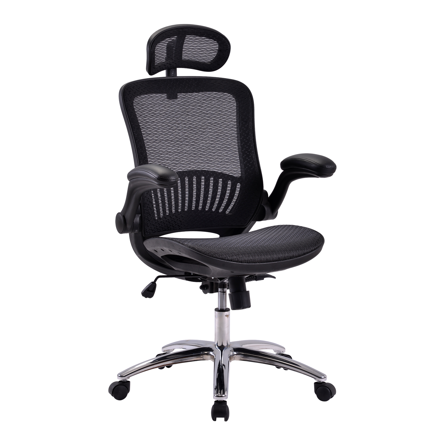 Office Chair - Ergonomic Mesh Chair Computer Chair Home Executive Desk Chair Comfortable Reclining Swivel Chair High Back with Wheels and Adjustable Headrest for Teens/Adults (Black)